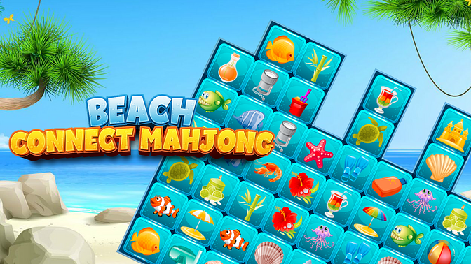 Beach Connect Mahjong