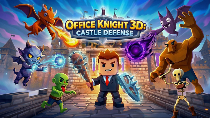 Office Knight 3D: Castle Defence