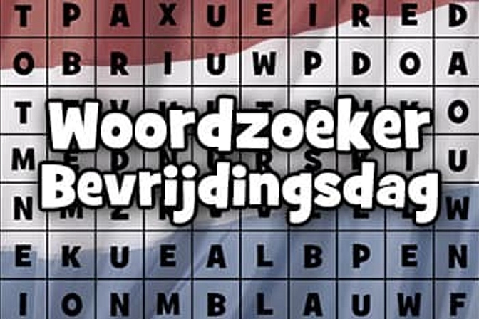 Woordzoeker Bevrijdingsdag